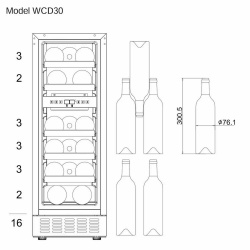 Hladnjak za vino WCD30S6