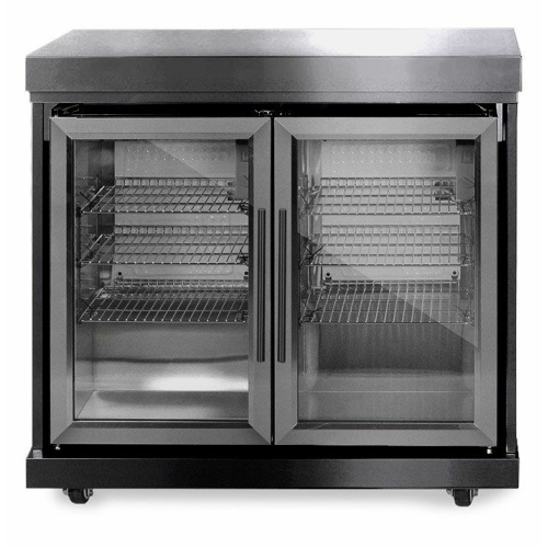 black collection module fridge with double doors 1
