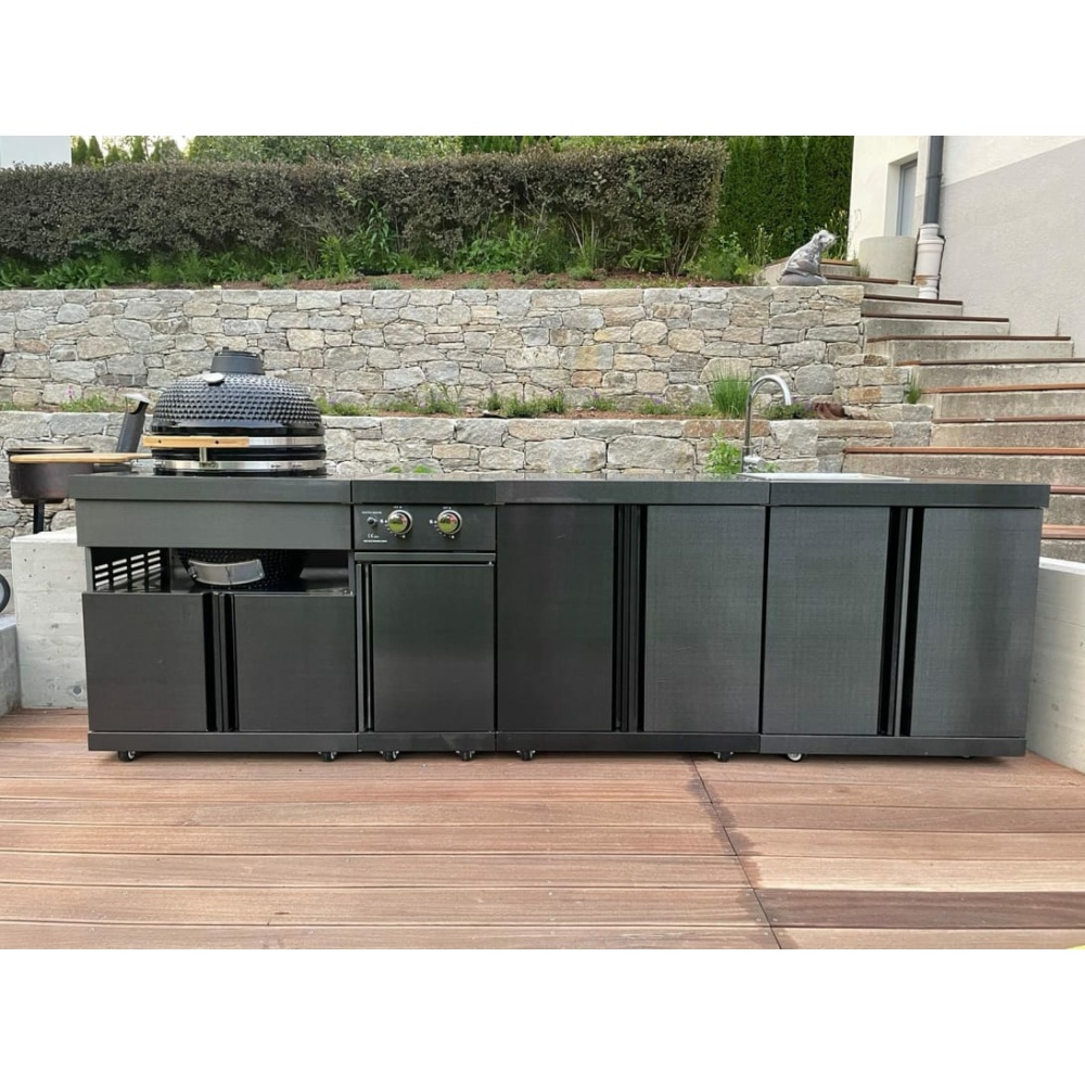 black collection module with double side burner 4