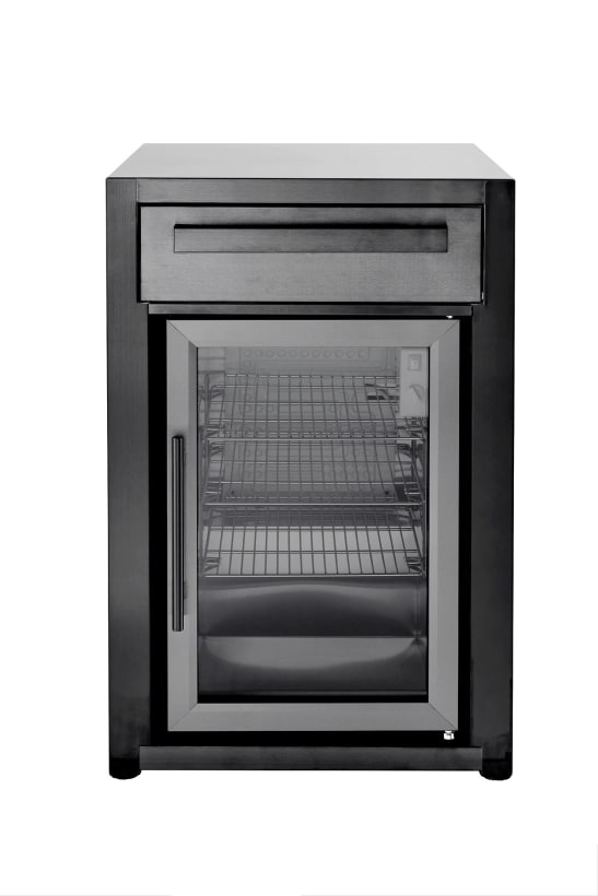 nordic line free standing refrigerator black