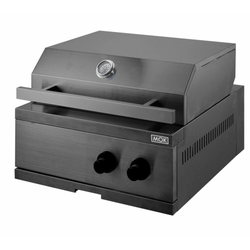 nordic line integrated gas grill 2 burners black 2