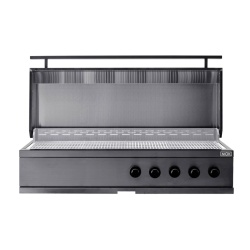 nordic line integrated gas grill 5 burners black 1