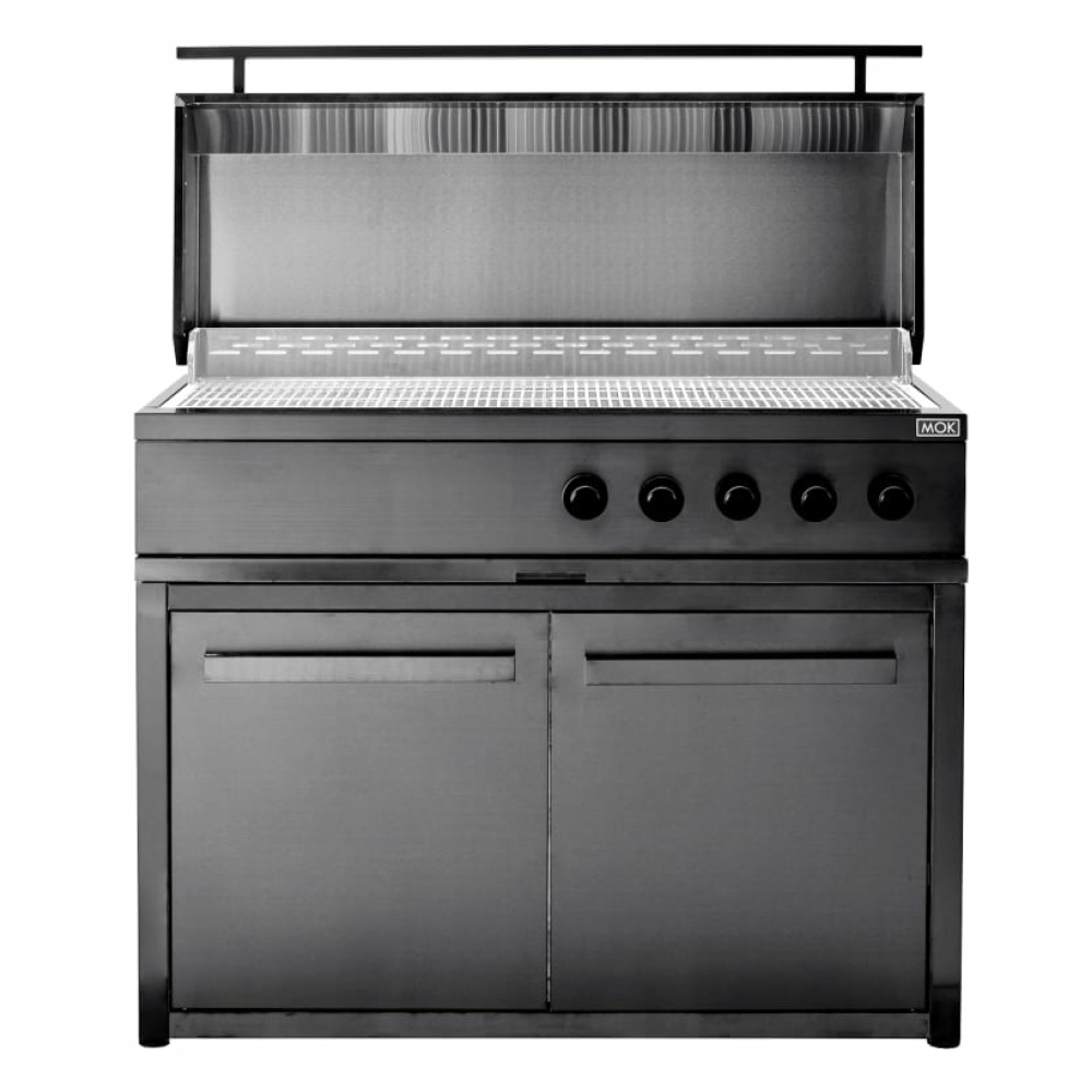 nordic line integrated gas grill 5 burners black 4