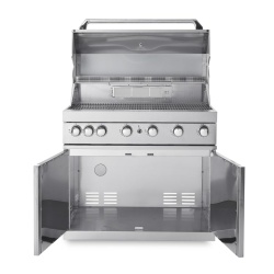 stainless collection free standing gas grill with 6 burners and infrared system 6 1