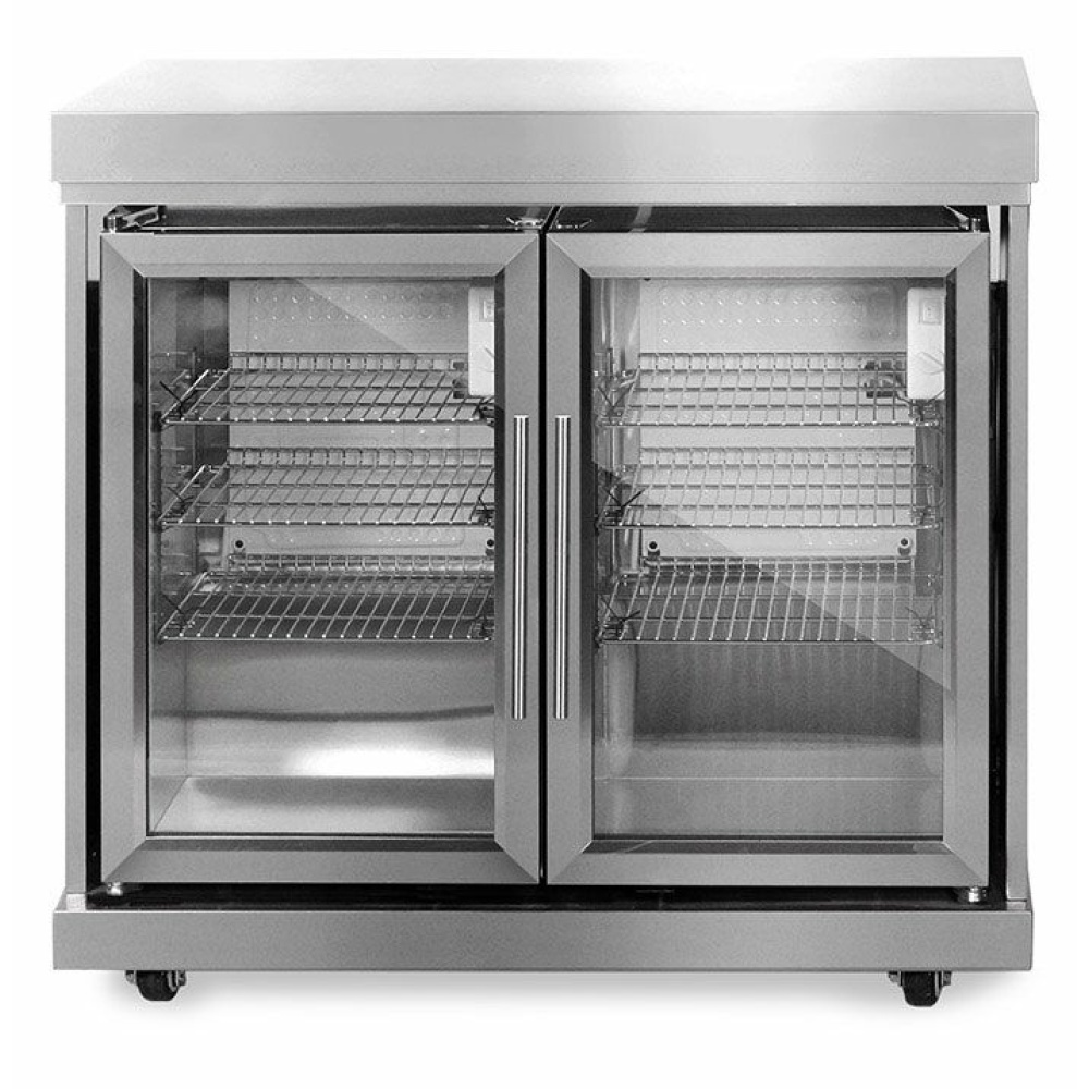 stainless collection module fridge with double doors 1
