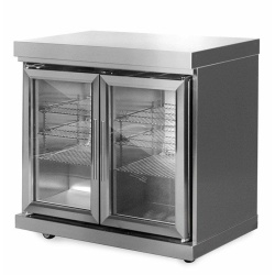 stainless collection module fridge with double doors