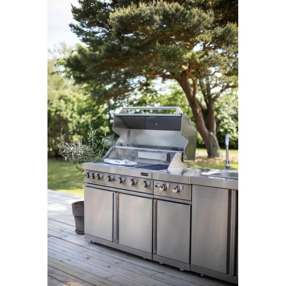 stainless collection module with double side burner 4