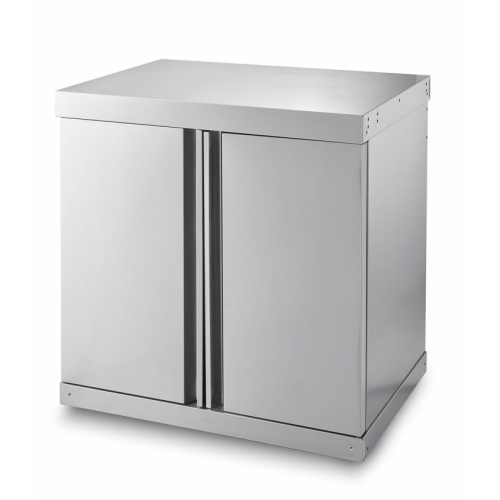 stainless collection module with storage cabinet 1